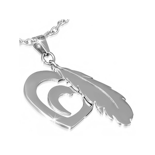 Set inox cu pene si inimioare [2]